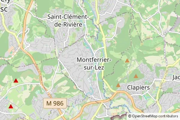 Karte Montferrier Sur Lez