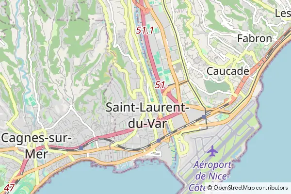 Karte St-Laurent du Var