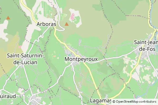 Karte Montpeyroux