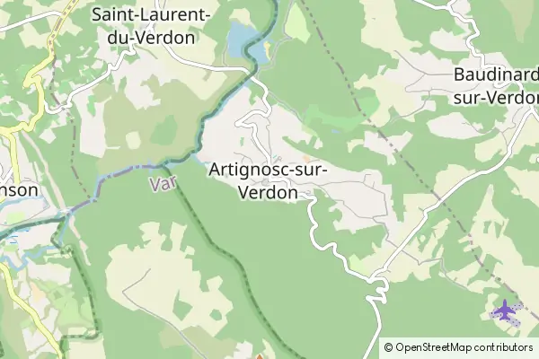 Karte Artignosc-sur-Verdon