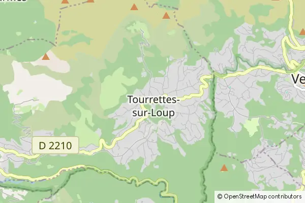 Karte Tourrettes-sur-Loup