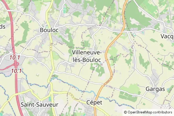 Karte Villeneuve-lès-Bouloc