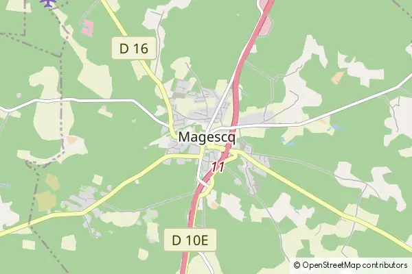 Karte Magescq