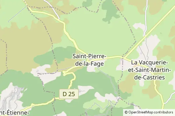 Karte Saint-Pierre-de-la-Fage