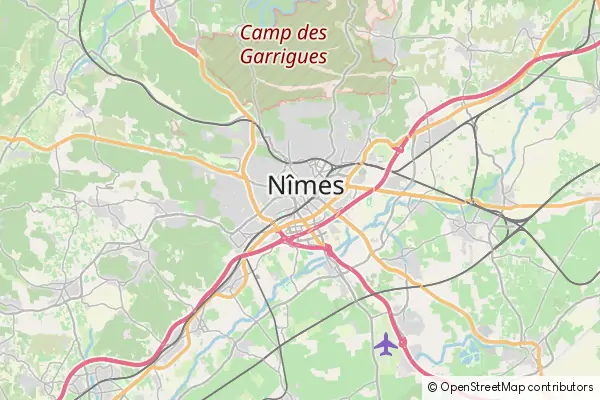 Karte Nîmes