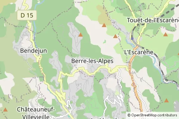 Karte Berre-les-Alpes