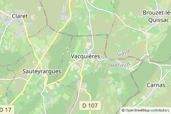 Karte Vacquières