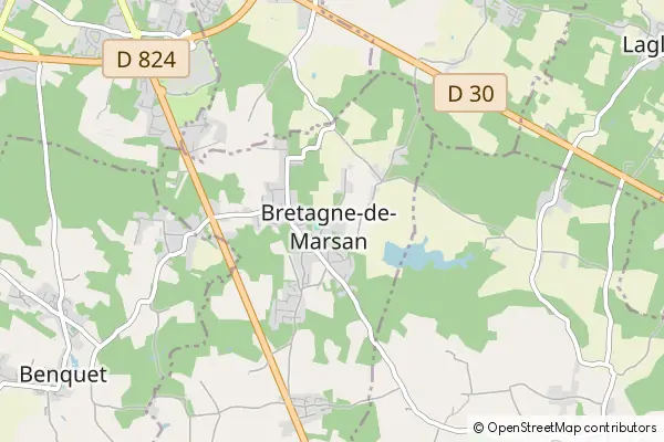 Karte Bretagne-de-Marsan