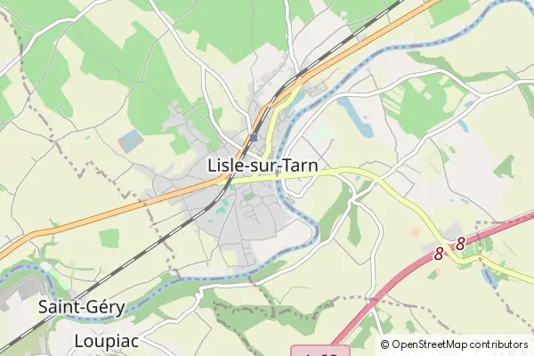 Karte Lisle-sur-Tarn