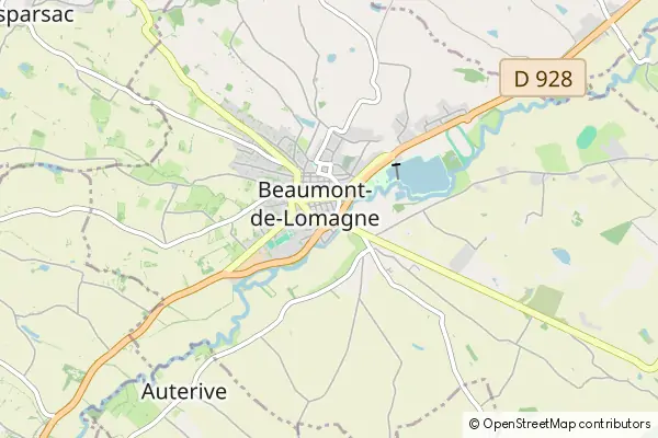 Karte Beaumont de Lomagne