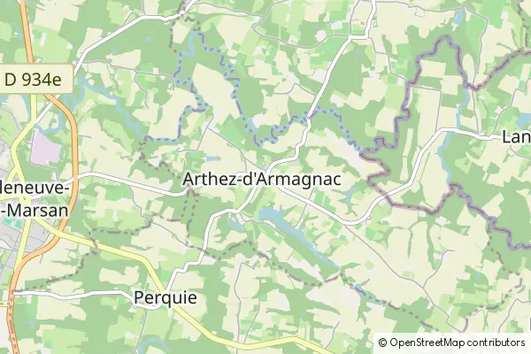 Karte Arthez-d'Armagnac