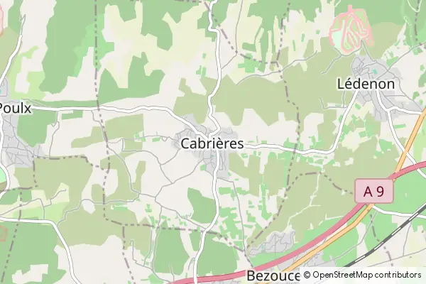 Karte Cabrières