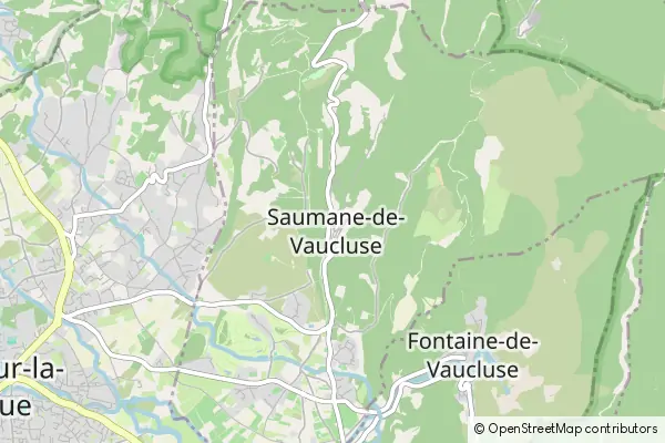 Karte Saumane-de-Vaucluse