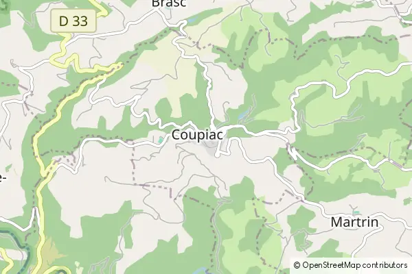 Karte Coupiac