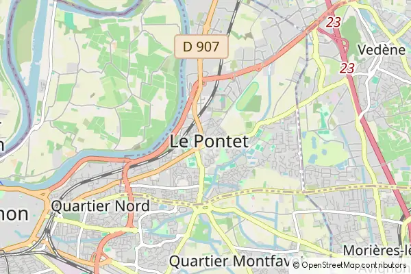 Karte Le Pontet