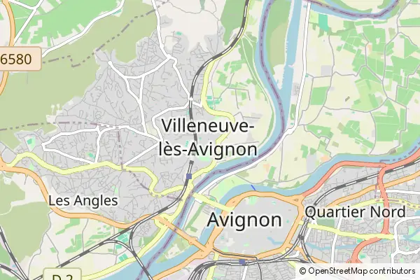 Karte Villeneuve-lès-Avignon