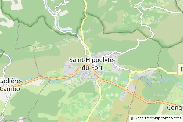 Karte Saint-Hippolyte-du-Fort