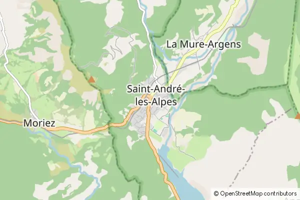 Karte Saint Andre Les Alpes