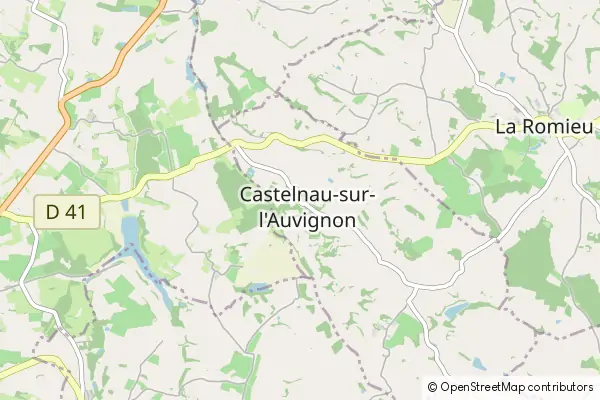 Karte Castelnau-sur-l'Auvignon