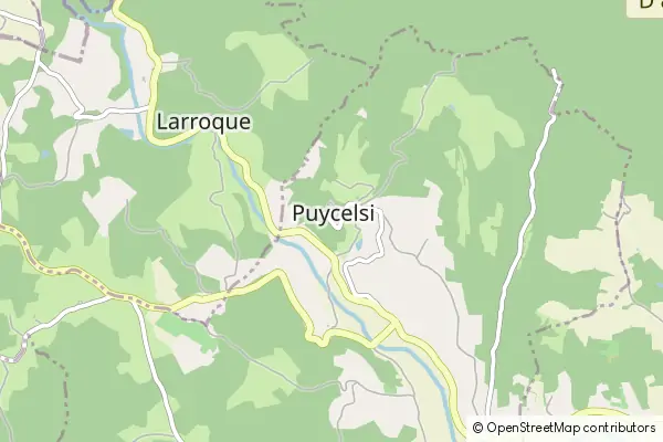 Karte Puycelci