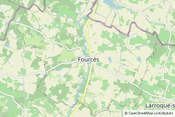 Karte Fourcès