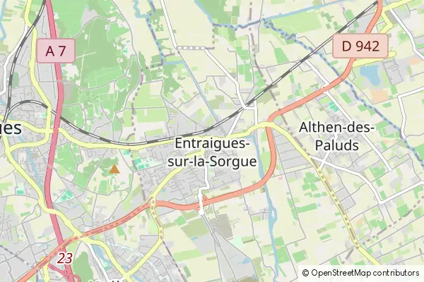 Karte Entraigues-sur-la-Sorgue