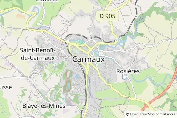 Karte Carmaux