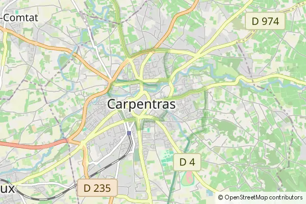 Karte Carpentras