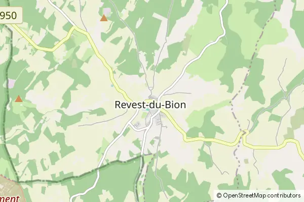 Karte Revest-du-Bion