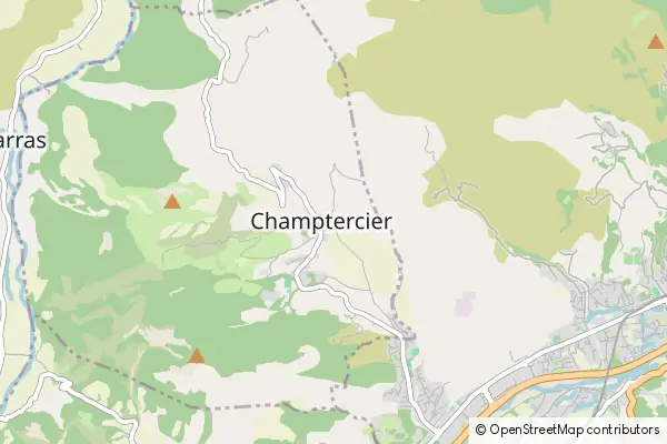 Karte Champtercier