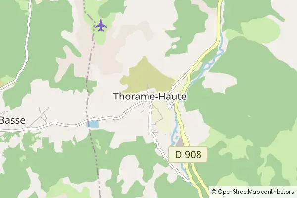 Karte Thorame-Haute