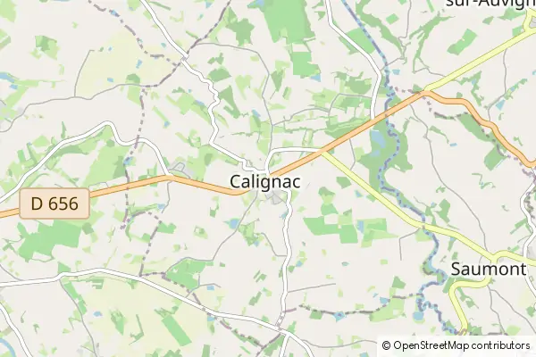 Karte Calignac