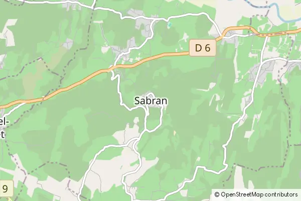 Karte Sabran