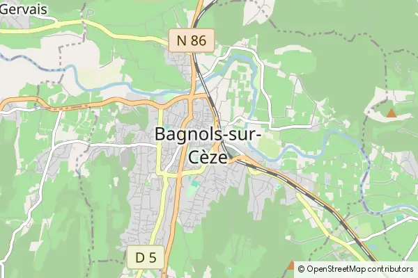 Karte Bagnols-sur-Cèze