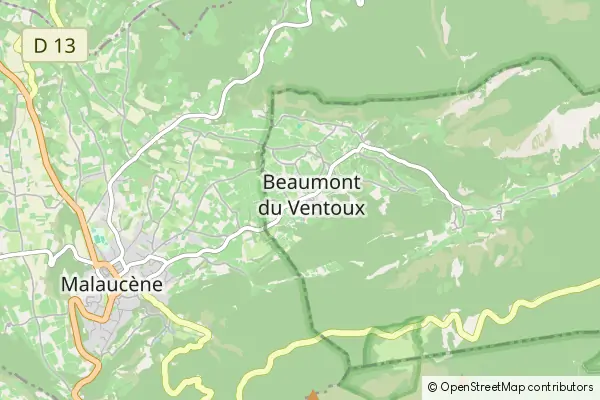 Karte Beaumont-du-Ventoux