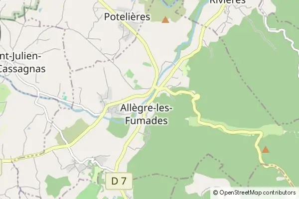 Karte Allègre-les-Fumades