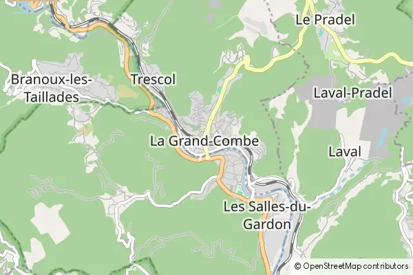 Karte La Grand-Combe