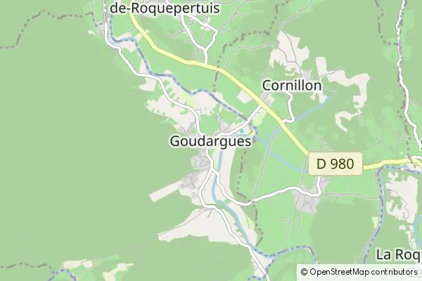 Karte Goudargues