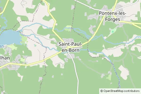 Karte Saint-Paul-en-Born