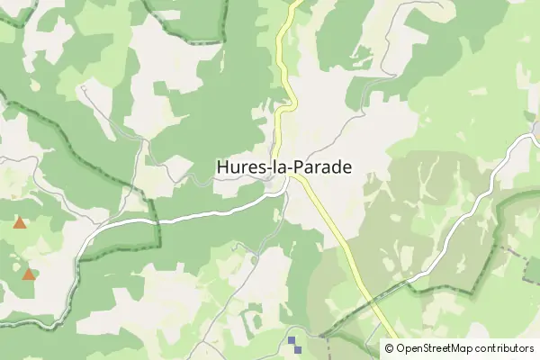 Karte Hures-la-Parade