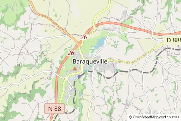 Karte Baraqueville