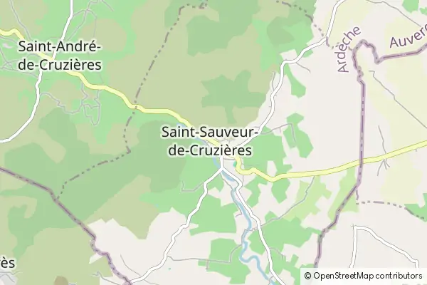 Karte Saint-Sauveur-de-Cruzières