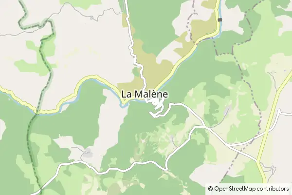 Karte La Malène