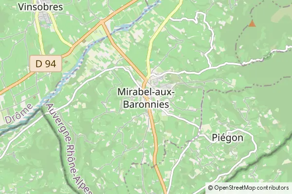 Karte Mirabel-aux-Baronnies