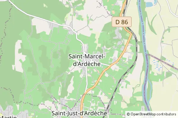 Karte Saint-Marcel-d’Ardèche