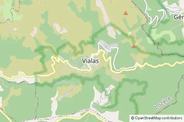 Karte Vialas