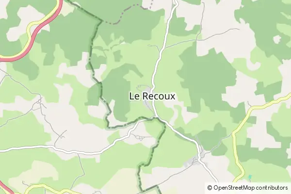 Karte Le Recoux