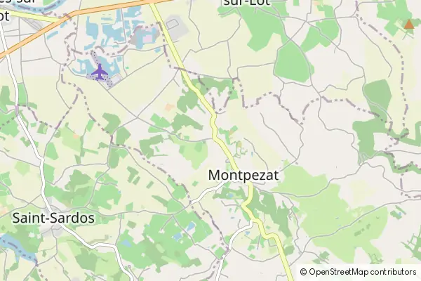 Karte Montpezat d'Agenais