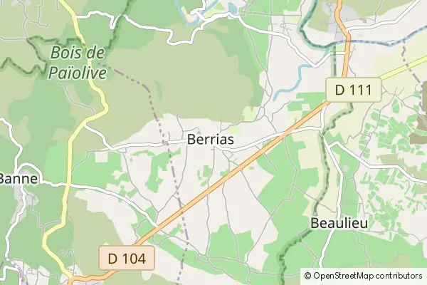 Karte Berrias et Castejau