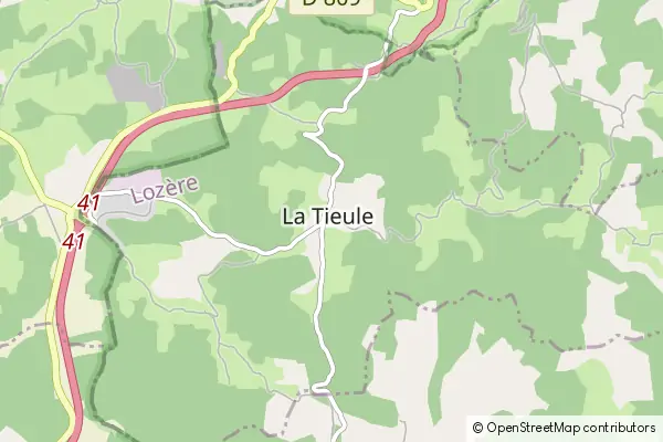 Karte La Tieule